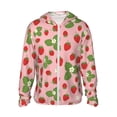 thumbnail image 2 of Lsque Strawberries UPF 50+ Lightweight Sun Protection Men's Women's Long Sleeve Shirt, Hoodie Performance -Medium, 2 of 9