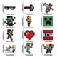 thumbnail image 2 of Paquete de 16 parches bordados de la colección Minecraft, parches decorativos para coser o planchar, apliques para ropa, vestidos, sombreros,, 2 of 4