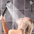 thumbnail image 1 of Dvkptbk Shower Head Handheld High-Pressure Shower Nozzle - Powerful Rain Shower Nozzle with Cover Body Coverage Perfect Detachable Nozzle for Bathroom Upgrade Kitchen & Dining, 1 of 1