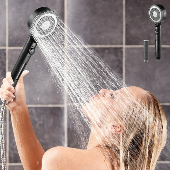 TopLLC Handheld High-pressure Shower Nozzle - Powerful Rain Shower Nozzle With Cover Body Coverage Perfect Detachable Nozzle For Bathroom Upgrade shower head