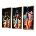 thumbnail image 3 of Designart "Translucent Light Dancing Figure III" Woman Fashion Photography Framed Wall Art Set Of 3 - Multicolor Glam Frame Gallery Set For Office Decor, 3 of 6