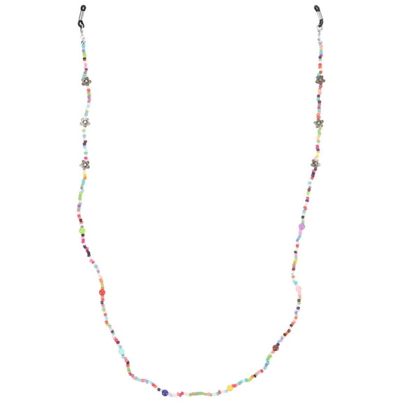 Colorful Glasses Chain for Women Made of Metal Multi Adjustable Strap with Rubber Holder for Eyewear Retainer 0.5in