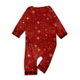 thumbnail image 5 of Onlypjs Family Matching Christmas Pajamas for Men, Women and Couples – Red & Gold Sparkle Long Sleeve Tops with Red Plaid Pants, 5 of 5