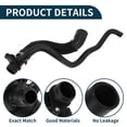 thumbnail image 4 of Manguera de radiador Unique Bargains para BMW X1 2012 No. 11537603515 Manguera de refrigerante de goma negra 1 Pc, 4 of 6