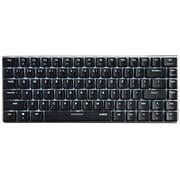 Ajazz AK33 Geek Mechanical Keyboard, 82 Keys Layout, Blue Switches, White LED Backlit, Aluminum Portable Wired Gaming