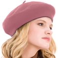 thumbnail image 1 of SAYDY Womens Beret 100% Wool French Beret Solid Color Beanie Cap Hat, 1 of 1