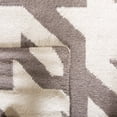 thumbnail image 5 of Safavieh Dhurries Tara Geometric Runner Rug, Gray/Ivory, 2'6" x 6', 5 of 9