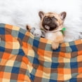 thumbnail image 3 of Disketp Warm Orange Plaid Dog Blanket/Bed Cover for Dogs and Cats,Puppy Essentials-Medium, 3 of 8