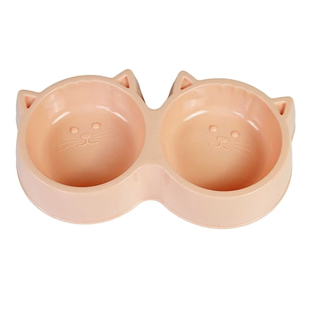 HuiXinOu Double Bowl Pet Water Dispenser Elevated Non Spill Design for Small Dogs Cats Portable Ceramic Bowls for Healthy Drinking Feeding and Travel