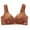 Brown, variant on Darzheoy Wire-Free Bra for Women Fashion Plus Size Wire Free Comfortable Printing Push Up Hollow Out Bra Underwear Sport Bras for Women 42/95BC
