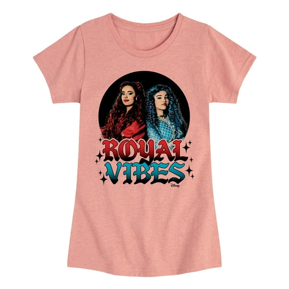 Disney - Descendants 4 - Royal Vibes - Youth Girls Fitted Short Sleeve Graphic T-Shirt
