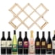 thumbnail image 2 of Botellero plegable de madera maciza para vino, soporte para barra de cocina (10 botellas, madera maciza), 2 of 6