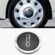 thumbnail image 2 of 133mm Hubcap for 500 Wheels Centre Hub Caps 68078419AC 68078421AC Dust Cover 51884863 Silver, 2 of 5