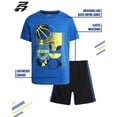 thumbnail image 2 of Pro Athlete Boys' Active Shorts Set - 2 Piece Perfomance T-Shirt and Gym Shorts (8-16), 2 of 7
