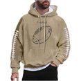 thumbnail image 1 of Styesk Chemises Hommes Mode Décontractée à Capuche Imprimé avec Poche Chandail Manches Longues Chandail en Molleton, 1 of 4