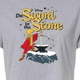 thumbnail image 3 of Disney - The Sword And The Stone - Original Logo - Juniors Cropped Cotton Blend T-Shirt, 3 of 5