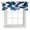 Blue, variant on Tie Up Valances for Windows, Modern Sea Waves Adjustable Valance Curtains Window Treatment for Living Room, Grey White Texture Abstract Texture Rod Pocket Kitchen Curtains & Drapes 54x18 Inch
