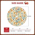 thumbnail image 3 of Daiia Peanuts 8 Drawing Merry Christmas Tree Skirt , Xmas Large Lace-up Tree Skirt, Santa Snowflakes Rustic Home Decorations New Year Party Farmhouse Decor-30", 3 of 7
