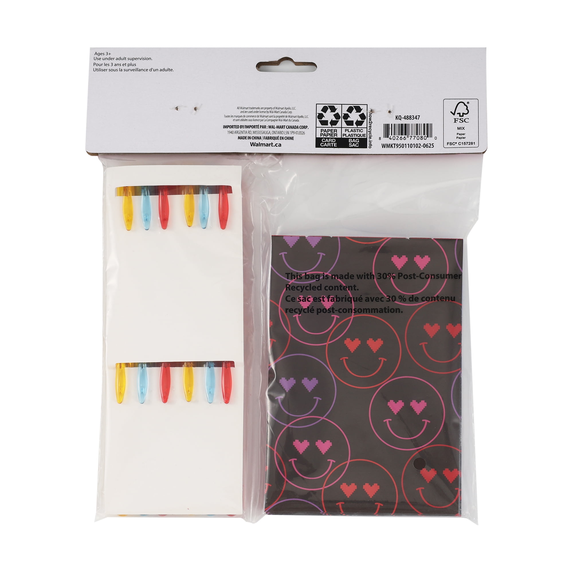 Mini Pen with Notepad set, Plastic and Paper Material, Ages 3+, by Way to Celebrate