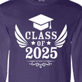 thumbnail image 4 of Inktastic Class of 2025 with Graduation Cap and Wings Long Sleeve T-Shirt, 4 of 5