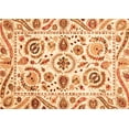 thumbnail image 1 of Ahgly Company Indoor Rectangle Abstract Orange Modern Area Rugs, 3' x 5', 1 of 4