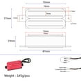 thumbnail image 2 of MERRYHAPY Pickup Humbucker Rosado De Doble Bobina Para Guitarra Eléctrica Con Cableado De 4 Hilos Y Resistencia, 2 of 8