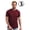 Burgundy Wine, variant on Men's All-Weather Merino Wool Everyday Base Layer T-Shirt, Blue (1-Pack), Bonus Hiking Socks Included