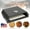 Black, variant on Linsen-outdoors Pizza Oven Grill For Outdoor Camping Portable Pizza Maker With Temp Gauge & 12 Inch Pizza Stone Non-Stick Black