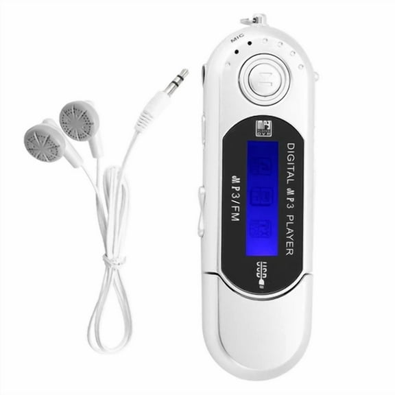 RHEA- Portable Music Mp3 Usb Player Lcd Screen Fm Radio Voice Support 32G Memory Card
