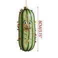 thumbnail image 3 of Iridescent Cucumber Wonderland Hanging Charm Christmas Ornament Acrylic Wall Window Christmas Tree Decoration Car Pendant, 3 of 5