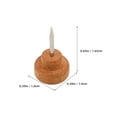 thumbnail image 2 of Homoyoyo 100 Pcs Épingles Décoratives en Bois Rondes pour Murs Charme Rustique, 2 of 8