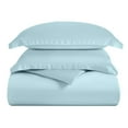 thumbnail image 2 of Superior 3-Piece Rayon From Bamboo Light Blue Duvet Set, Full/ Queen, 2 of 5