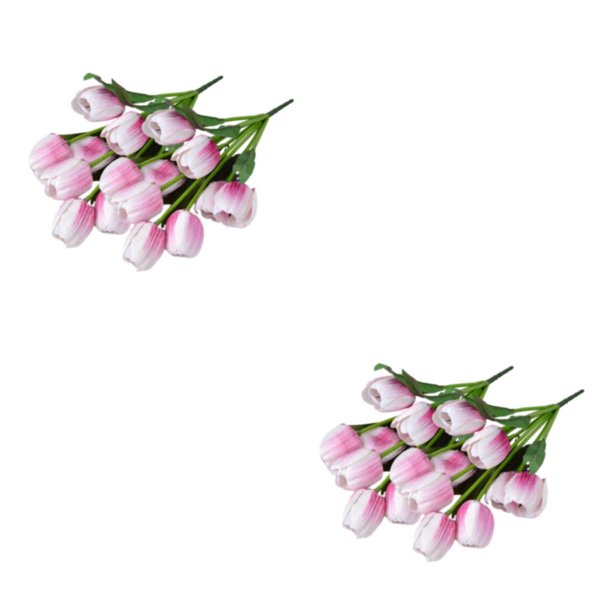 Advancent 2 uds flores artificiales tulipanes de seda Real Touch simulación nupcial mano Faux flor decoración fiesta arreglos Type11 NO11