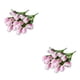 thumbnail image 2 of Ramo de flores artificiales de tulipanes Inteprter 2 uds 9 cabezas color Púrpura, 2 of 6