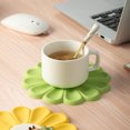 thumbnail image 3 of serony Placemat Heat Insulation Flower Pad Holder Kitchen Table Mat Anti-scalding Washable Reusable Drink Coaster Countertop White, 3 of 9