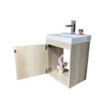 thumbnail image 2 of Gabinete Flotante para Baño DECOMOBIL con Llave Monomando y Lavamanos Encino Polar, 2 of 4