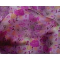thumbnail image 5 of oneOone Silk Tabby Purple Fabric Florals Sewing Craft Projects Fabric Prints By Yard 42 Inch Wide, 5 of 6