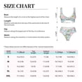 thumbnail image 4 of Kdxio Love You Rabbit Print Women's 2 Piece High Waisted Wrap Spaghetti Strap Summer Swimsuit Bikini Set-XX-Large, 4 of 7