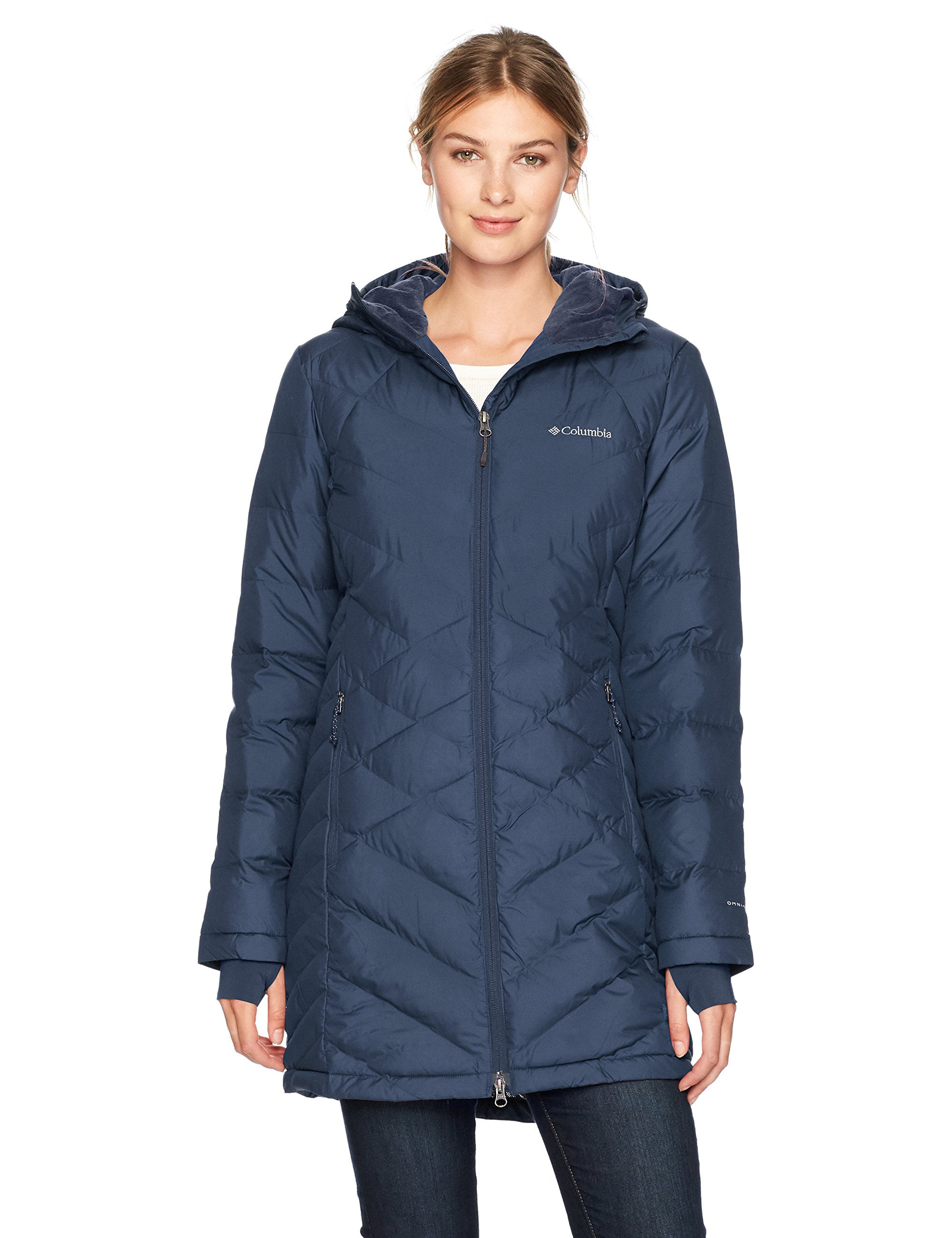 columbia heavenly long hooded jacket nocturnal