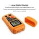 thumbnail image 3 of Speravity Medidor de humedad digital para madera Fácil de leer Amplia aplicación Detector de humedad de madera de pequeña ocupación Medidores de medidas dimensionales Naranja, 3 of 6