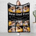 thumbnail image 3 of Personalized Photo Blanket for Family, Customized Bed Blanket with 10 Pictures for Mom Dad Custom Photos Throw Blanket for Best Friends, Personalized Gifts for Couple Girlfriend Boyfriend Blankets, 3 of 5