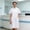 White, variant on Elegant Ensemble with Long Lab Coat Classic Collar and Button Closure for Seasonal Comfort and Realistic