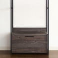 thumbnail image 4 of Newboti Furniture Monica Wood and Metal Walk-in Closet with One Drawer in Rustic Gray 17367, 4 of 4
