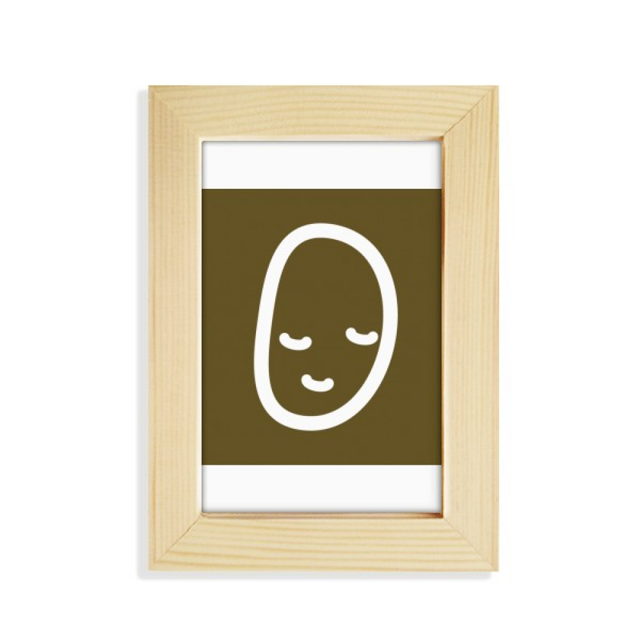 Vegetable Expression Happy Potato Body Desktop Display Photo Frame Picture Art Painting 5x7 inch