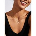 thumbnail image 2 of U7 Tiny Cross Pendant Necklace for Women Teens Dainty Cute Silver Color Necklace Jewelry Gift for Birthday Christmas Valentines Day, 2 of 6