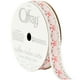 Offray Ribbon, White 5/8 inch Rose Jacquard Ribbon, 9 feet - Walmart.com