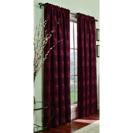 Allen Roth Roselle Textured Pole Top Panel Curtain 52 X84