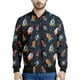 thumbnail image 5 of Chaqueta con estampado de cohetes de dibujos animados para hombres y mujeres, abrigo con estampado 3D brillante, chaqueta informal de gran tamaño estilo Harajuku con cremallera para niños, mangas larg, 5 of 5