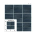 thumbnail image 2 of Lillian August Luxe Haven Rib Tile Peel and Stick Wallpaper 20.5 in. W x 18 ft. L - Denim Blue, 2 of 7