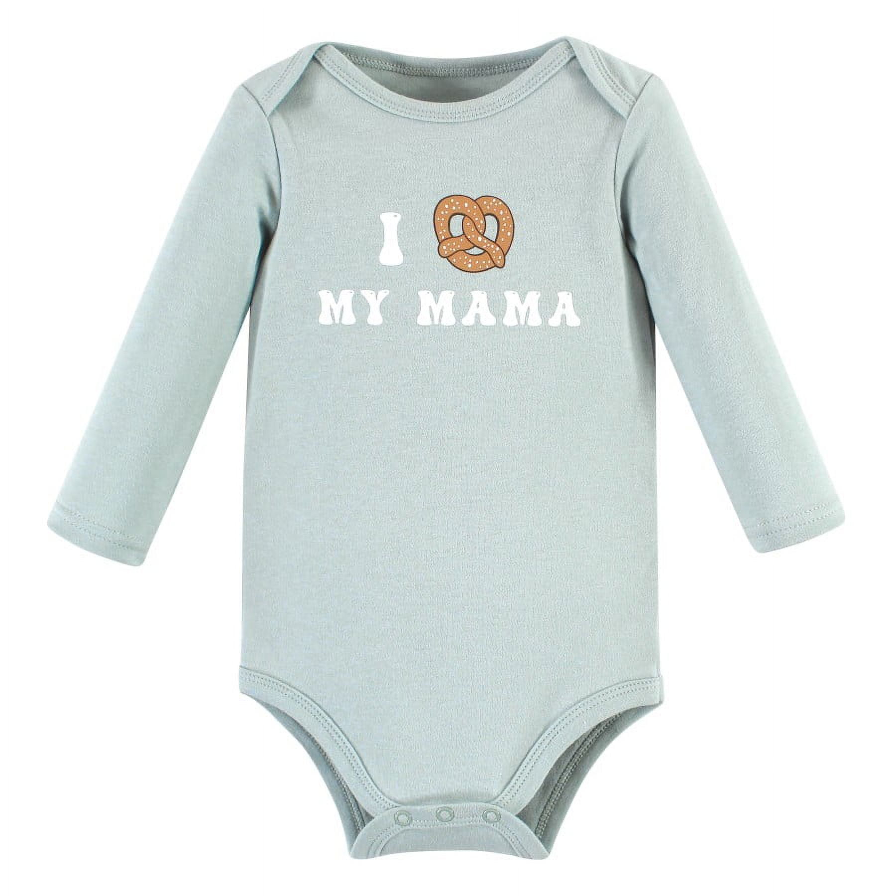Hudson Baby Cotton Long-Sleeve Bodysuits, 3- Pack, Newborn- 24 Months